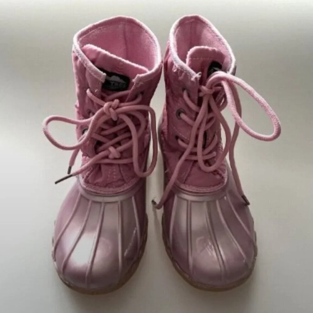 PINK DUCK BOOTS EUC (Flaw)